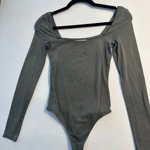 Babaton Navy Green Bodysuit